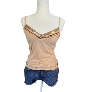 Y2k Wet Seal Sequin Trim Cami top